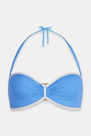 Mint Velvet Blue Structured Bikini Top - Image 3 of 4