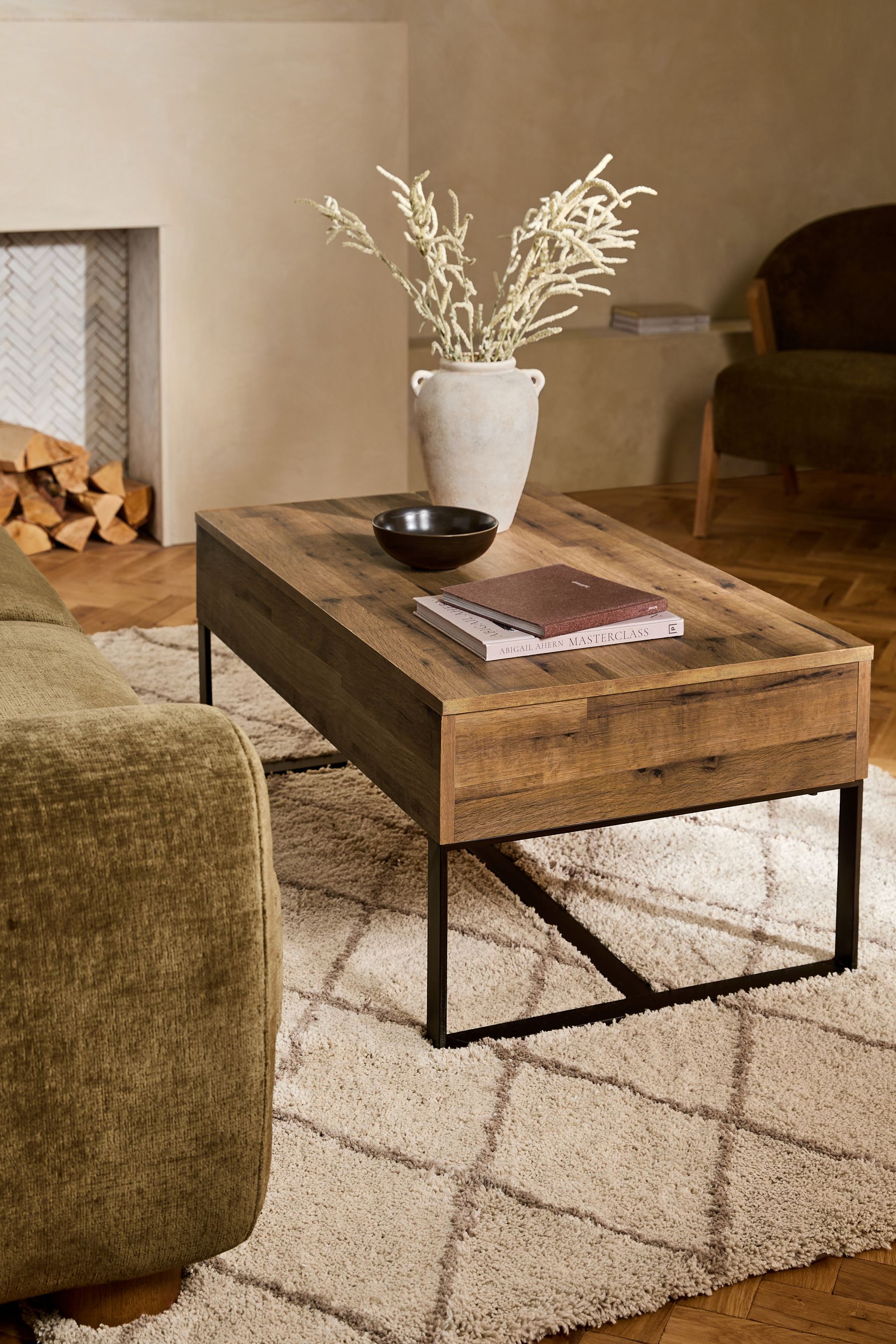 Dark Bronx Storage Coffee Table