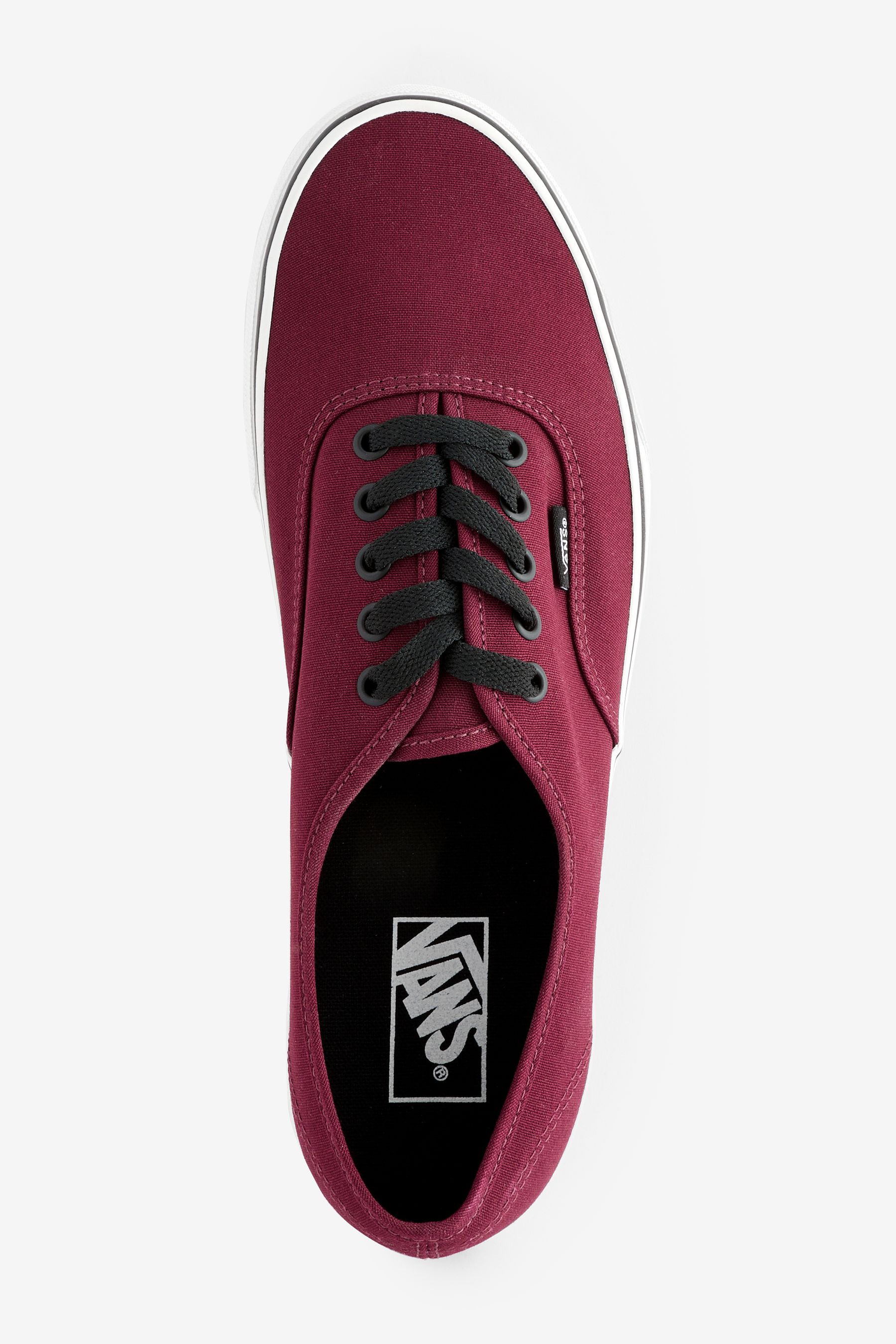 Vans red authentic store shoes