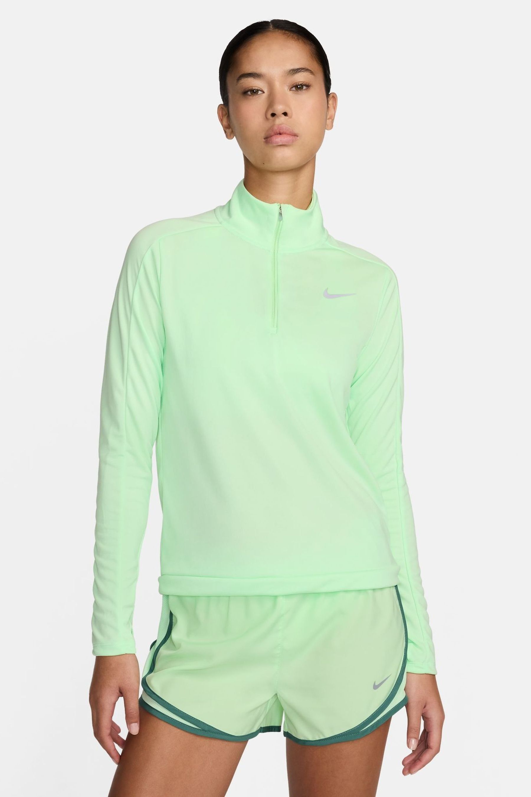 Green half zip nike new arrivals
