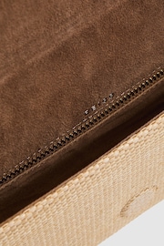 Reiss Natural Regent Raffia Baguette Clutch Bag - Image 5 of 6