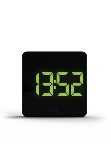 Space Hotel Black A Modern LED Alarm Clock