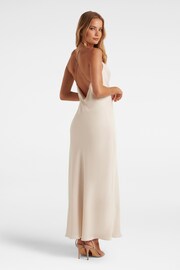 Forever New White Hannah Diamante Strap Satin Dress - Image 2 of 4