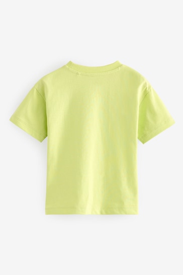 Lime Green Simple Short Sleeve T-Shirt (3mths-7yrs)