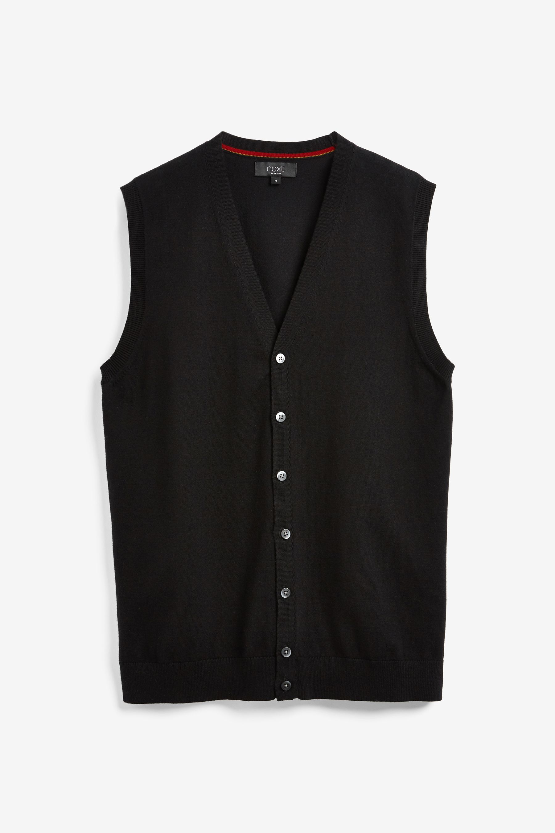 Buy Black Regular Sleeveless Cardigan from Next Luxembourg