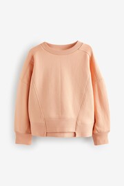 Orange Apricot Crew Sweatshirt Top (3-16yrs) - Image 6 of 8