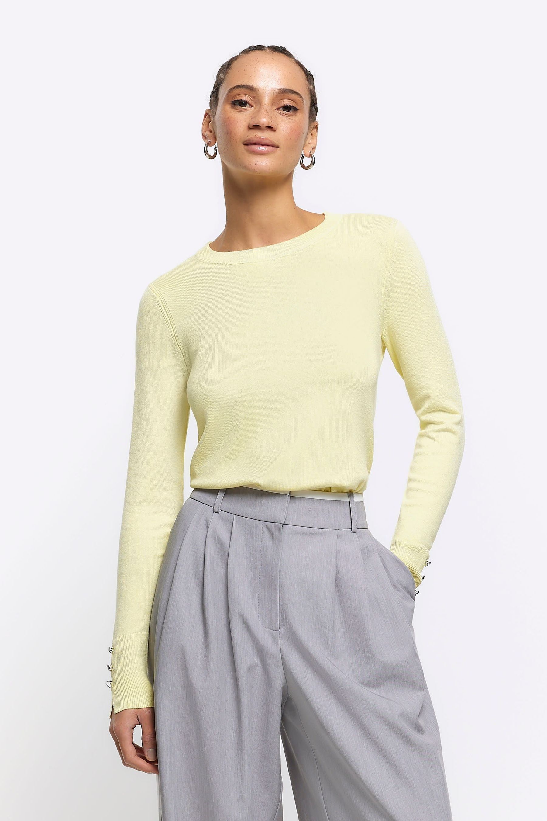 River island hotsell yellow jumper