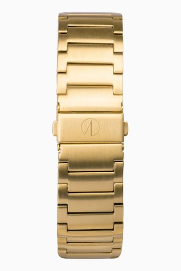 Accurist Mens Gold Tone Origin Automatic Gold Stainless Steel Bracelet 41mm Watch