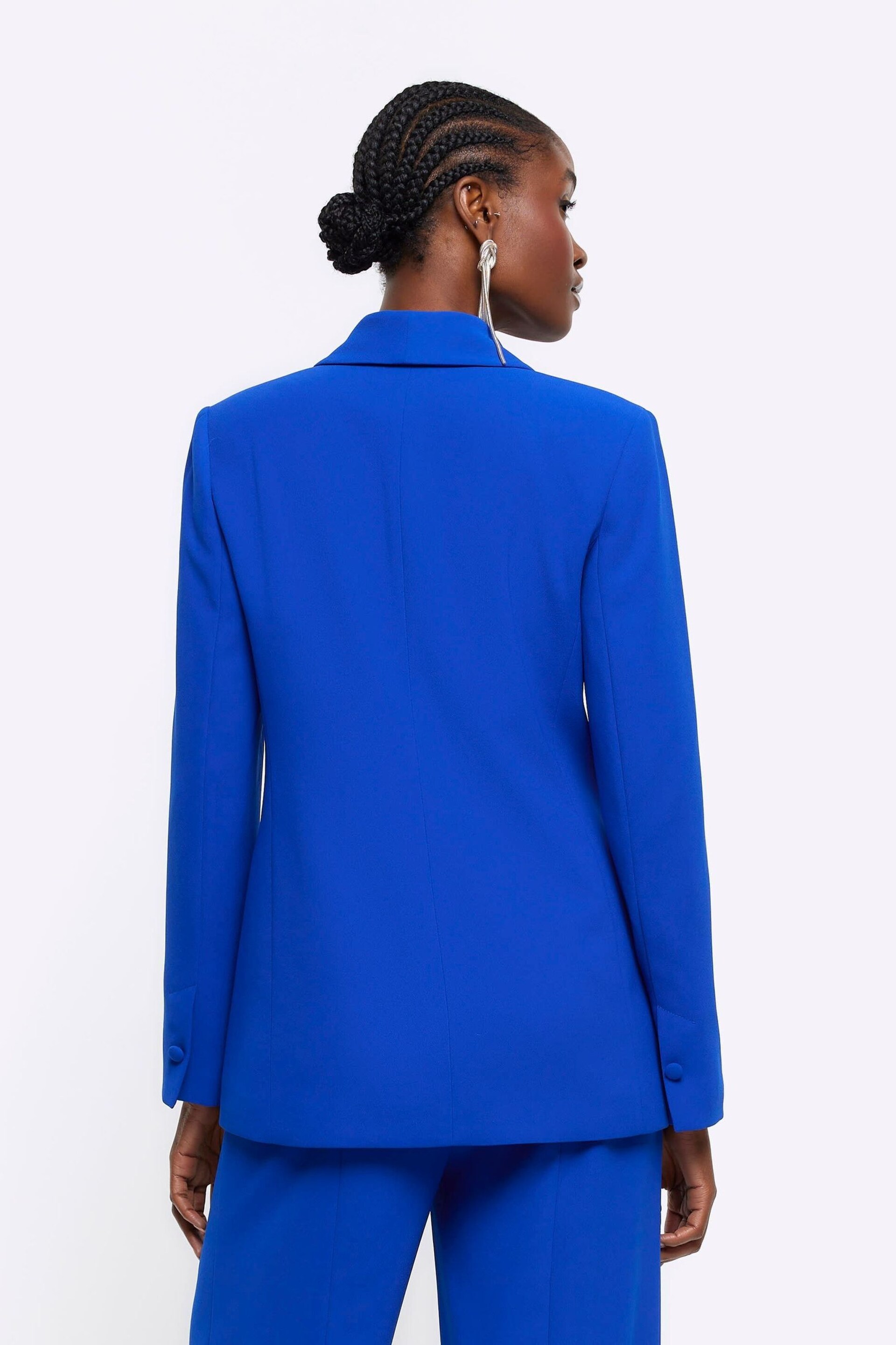 River Island Blue Smart Blazer - Image 2 of 4