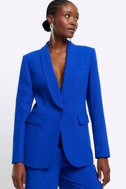 River Island Blue Smart Blazer - Image 3 of 4