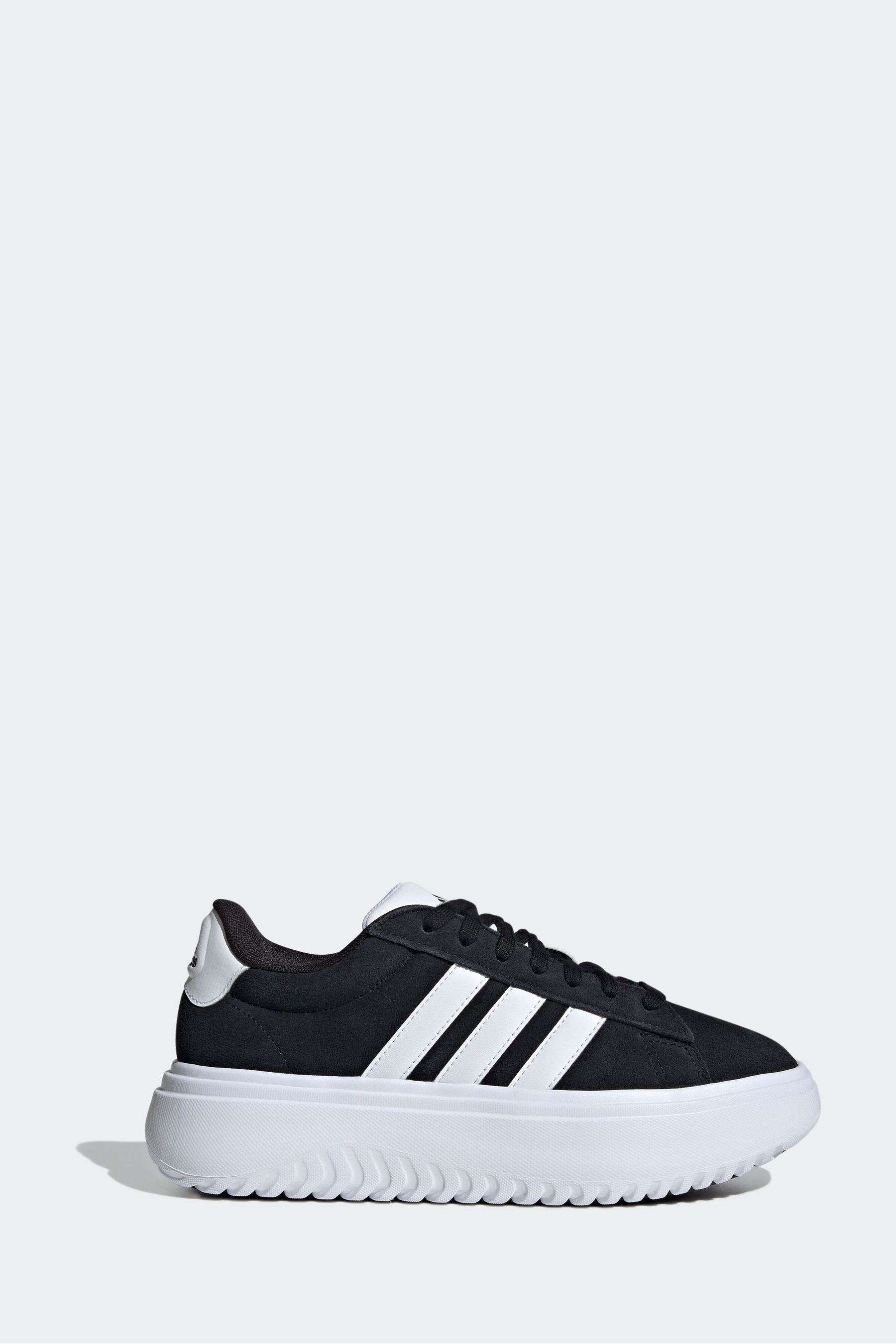 Buy adidas Black Grand Court Platform Suede Shoes from Next Luxembourg