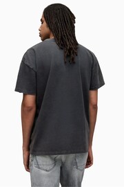 AllSaints Black Match Crew T-Shirt - Image 2 of 6