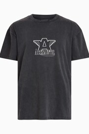 AllSaints Black Match Crew T-Shirt - Image 6 of 6