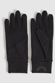 Reiss Black Asha Castore Touchscreen Gloves - Image 1 of 3