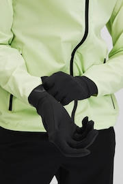 Reiss Black Asha Castore Touchscreen Gloves - Image 3 of 3