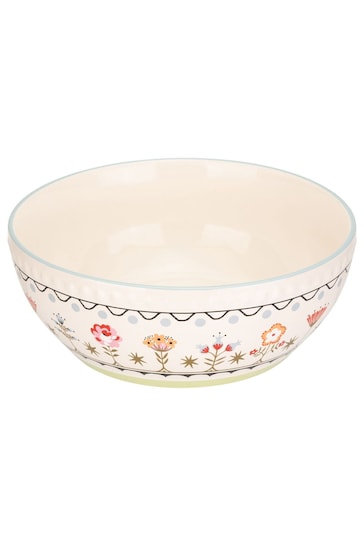 Cath Kidston Cream Painted Table Large Serving Bowl 26cm