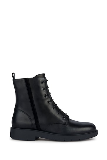 Geox Spherica Ankle Black Boots