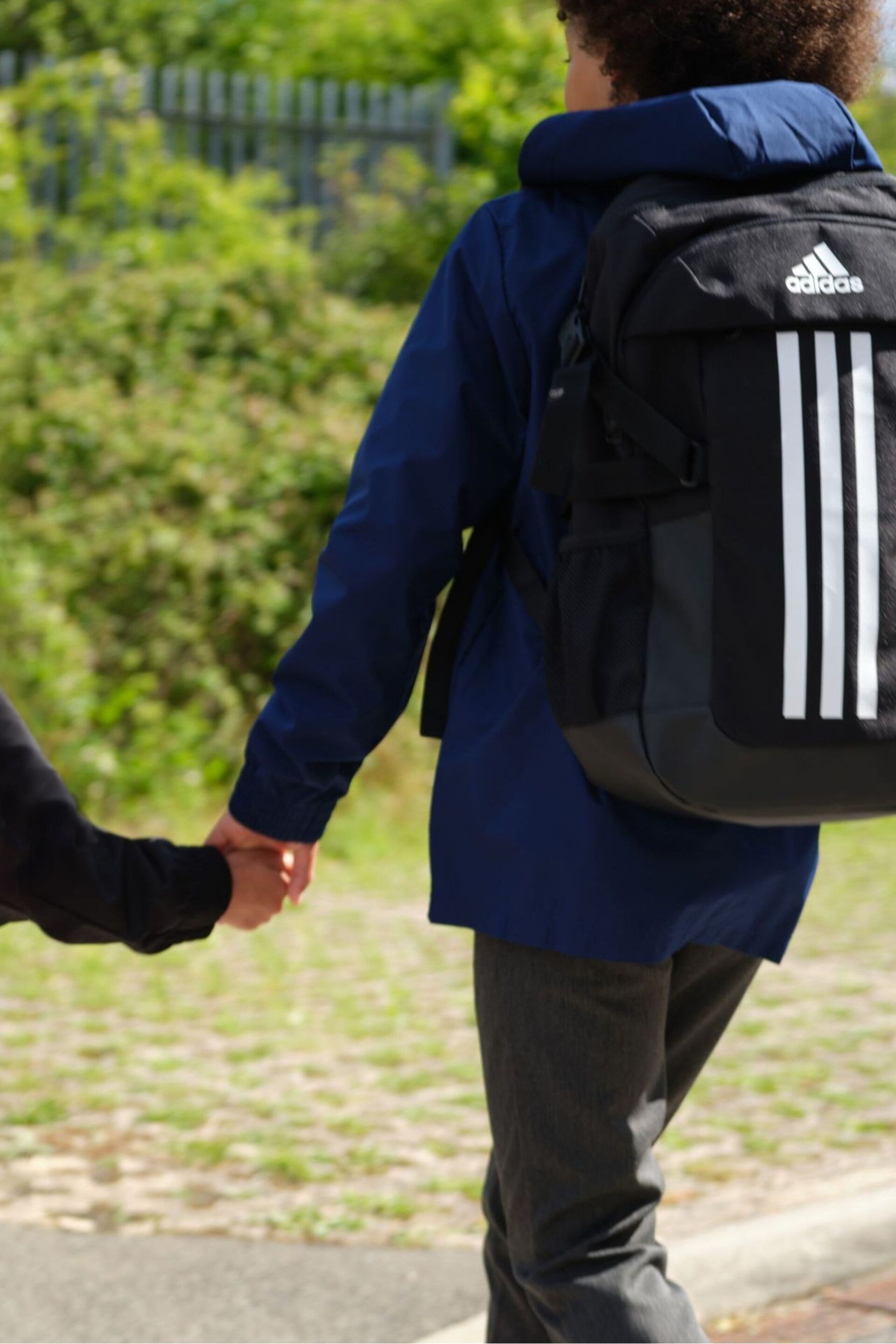 adidas Black/White Power Backpack - Image 1 of 6