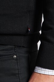U.S. Polo Assn. Mens Grey Funnel Neck Quarter Zip Knit Sweatshirt - Image 5 of 8