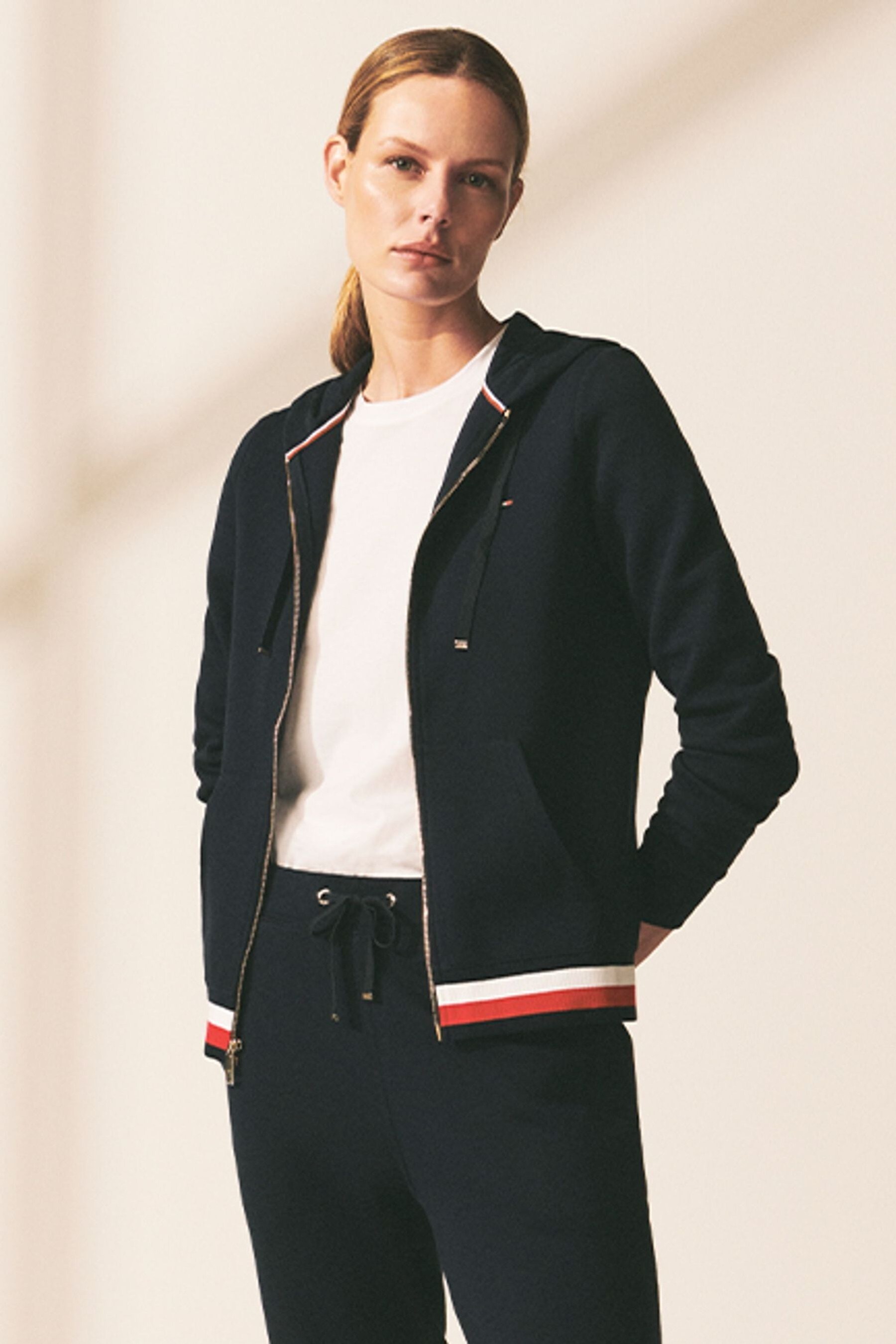 Womens tommy hilfiger zip up hoodie cheap