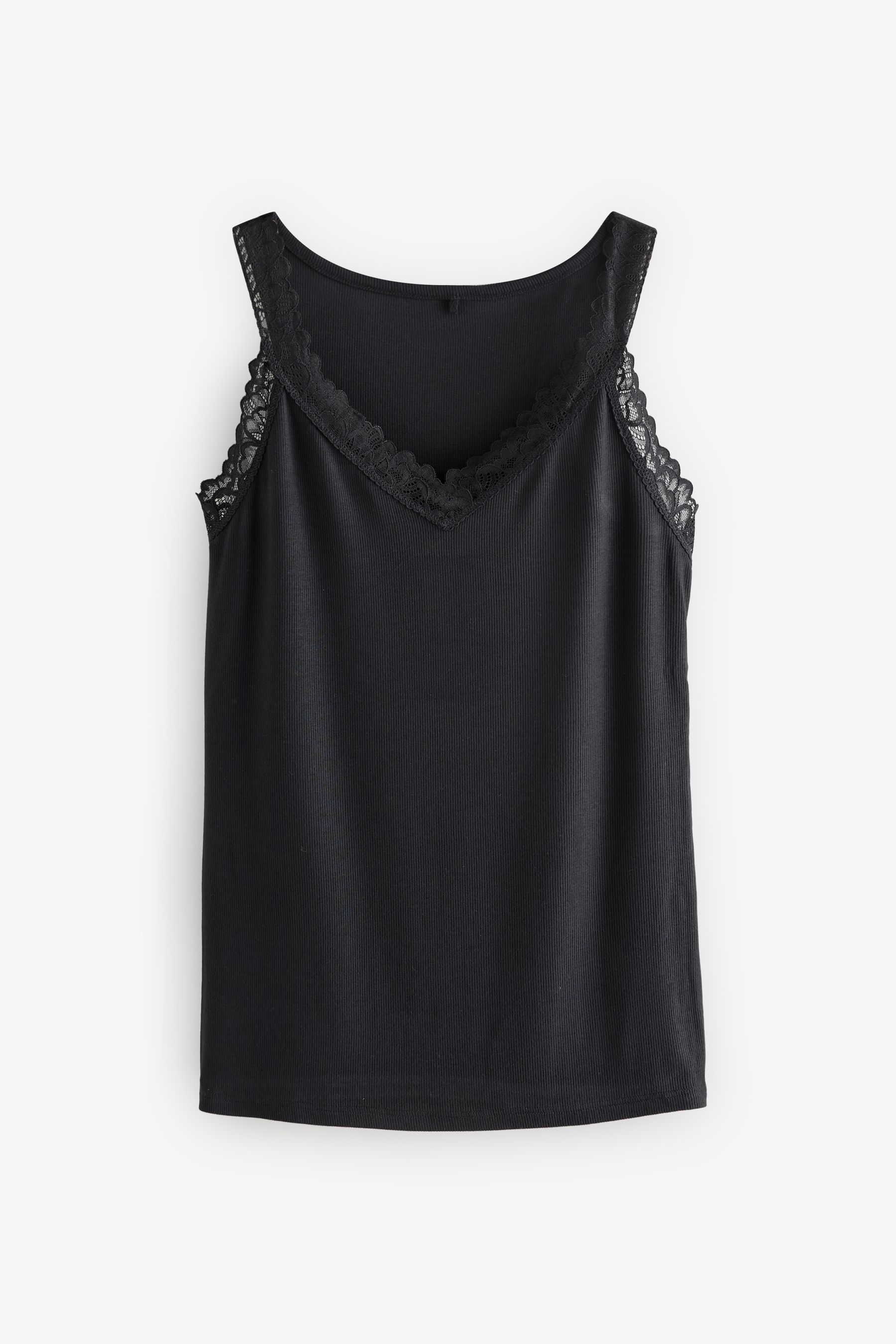 Buy Black Next ThermoGen Lightweight Lace Trim Thermal Vest from the Next UK online shop