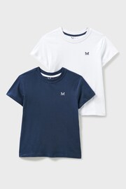 Crew Clothing Company Blue Cotton Classic Jersey Top 2 Pack - Image 2 of 2