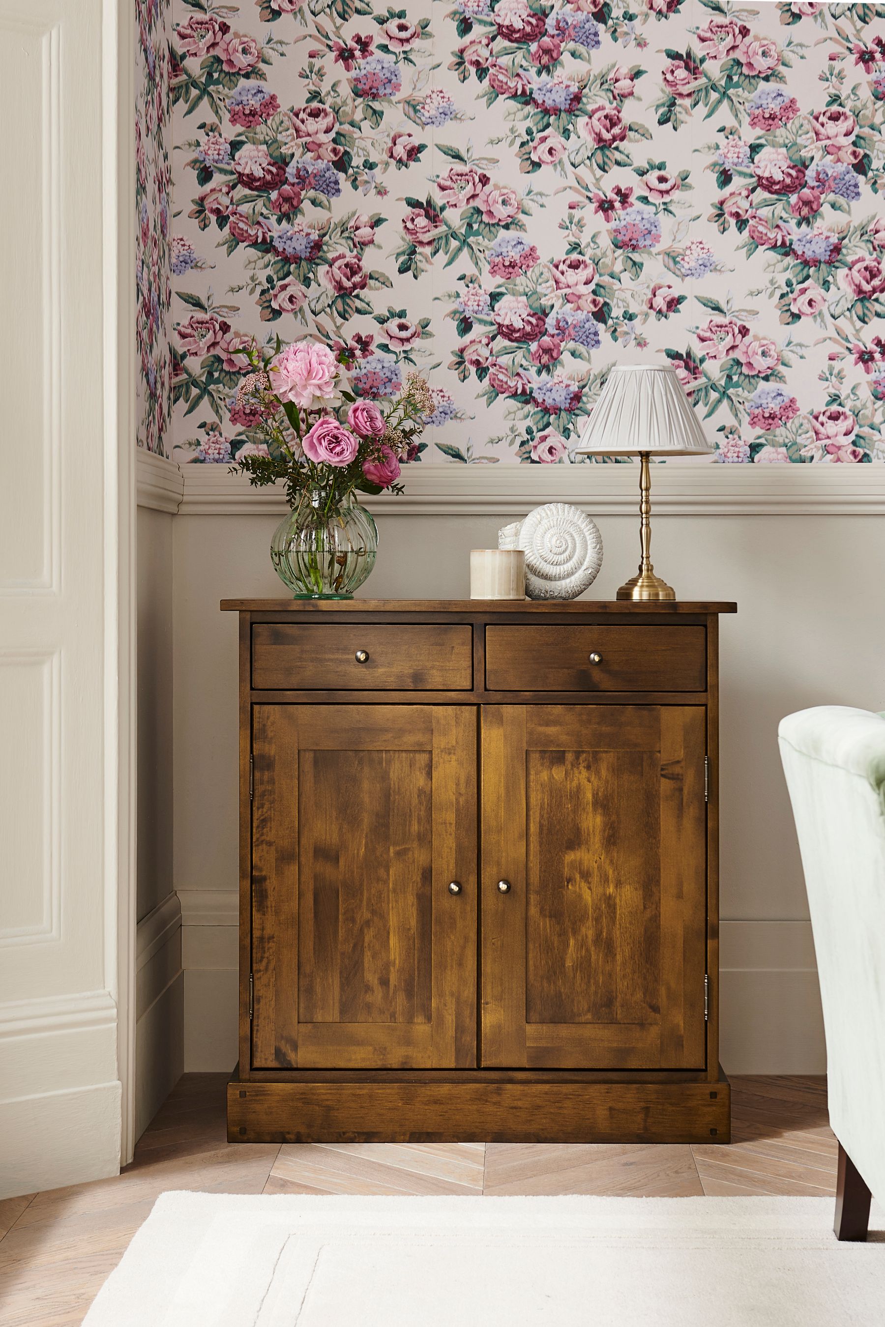 Buy Laura Ashley Dark Chestnut Garrat 2 Door 2 Drawer Narrow