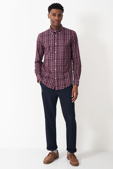 Crew Clothing Company Richmond Brushed Cotton Checked Shirt