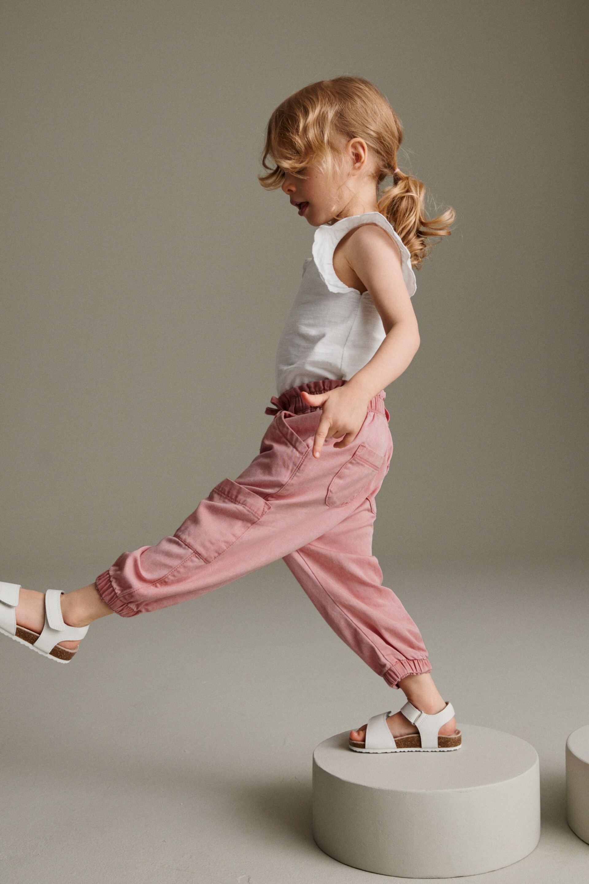 Pink Cargo Trousers (3mths-7yrs) - Image 2 of 4