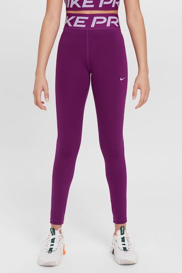 Nike Purple Pro Dri-FIT Leggings