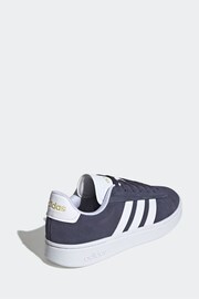 adidas Navy/White Sportswear Grand Court Alpha Trainers - Image 3 of 8