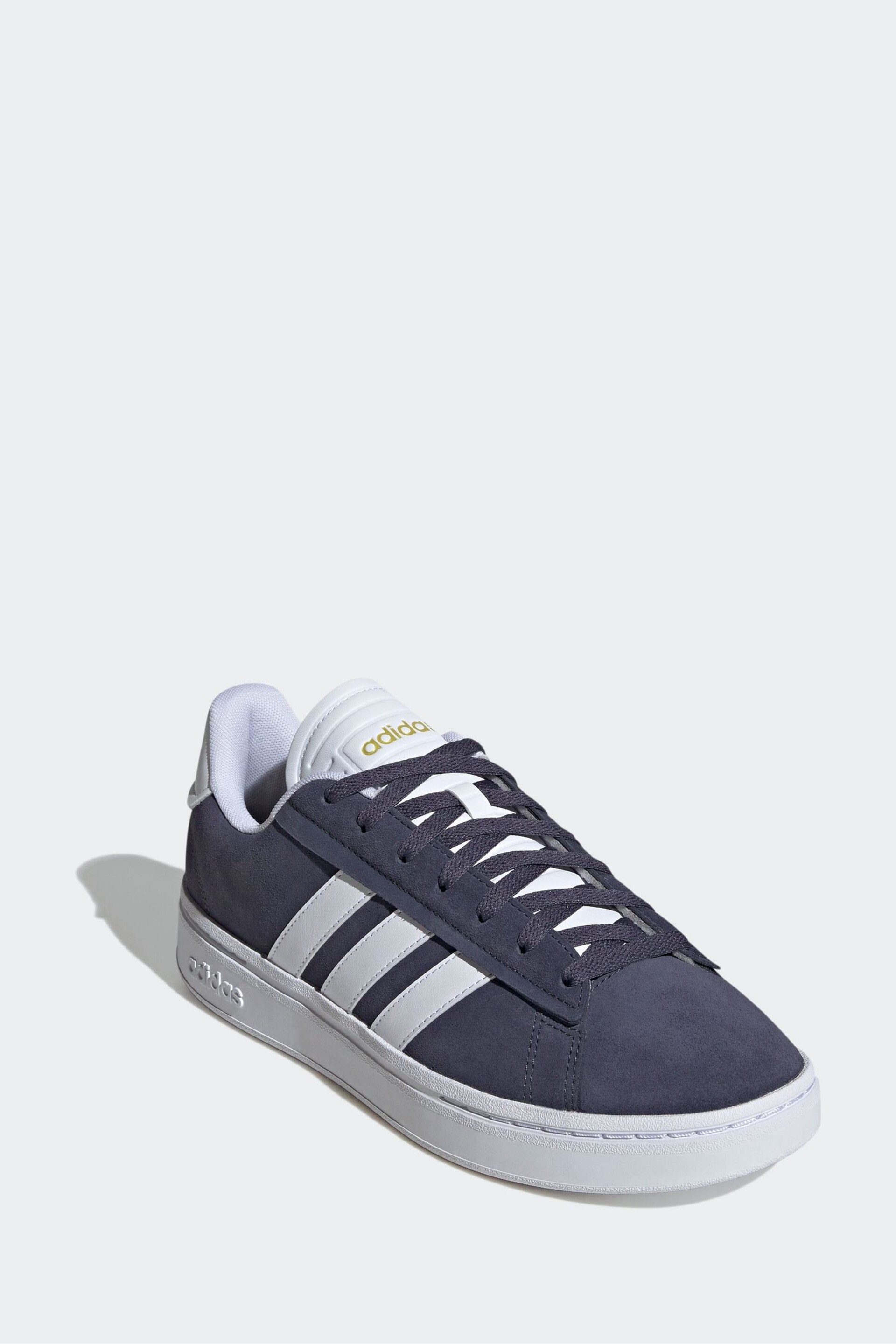 adidas Navy/White Sportswear Grand Court Alpha Trainers - Image 4 of 8
