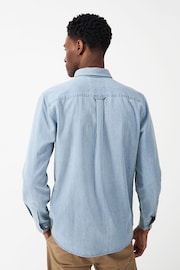 Crew Clothing Classic Chambray Long Sleeve Shirt - Image 2 of 5