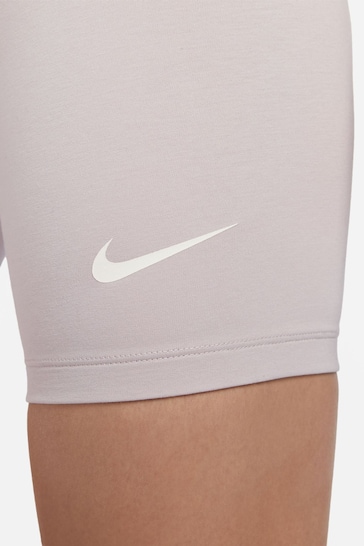 Nike Pale Pink Classic High Waisted 8" Cycling Shorts