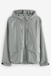 Grey Zip Through Waterproof Jacket - Image 10 of 13