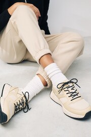 Neutral Forever Comfort Stitch Detail Chunky Trainers - Image 2 of 9