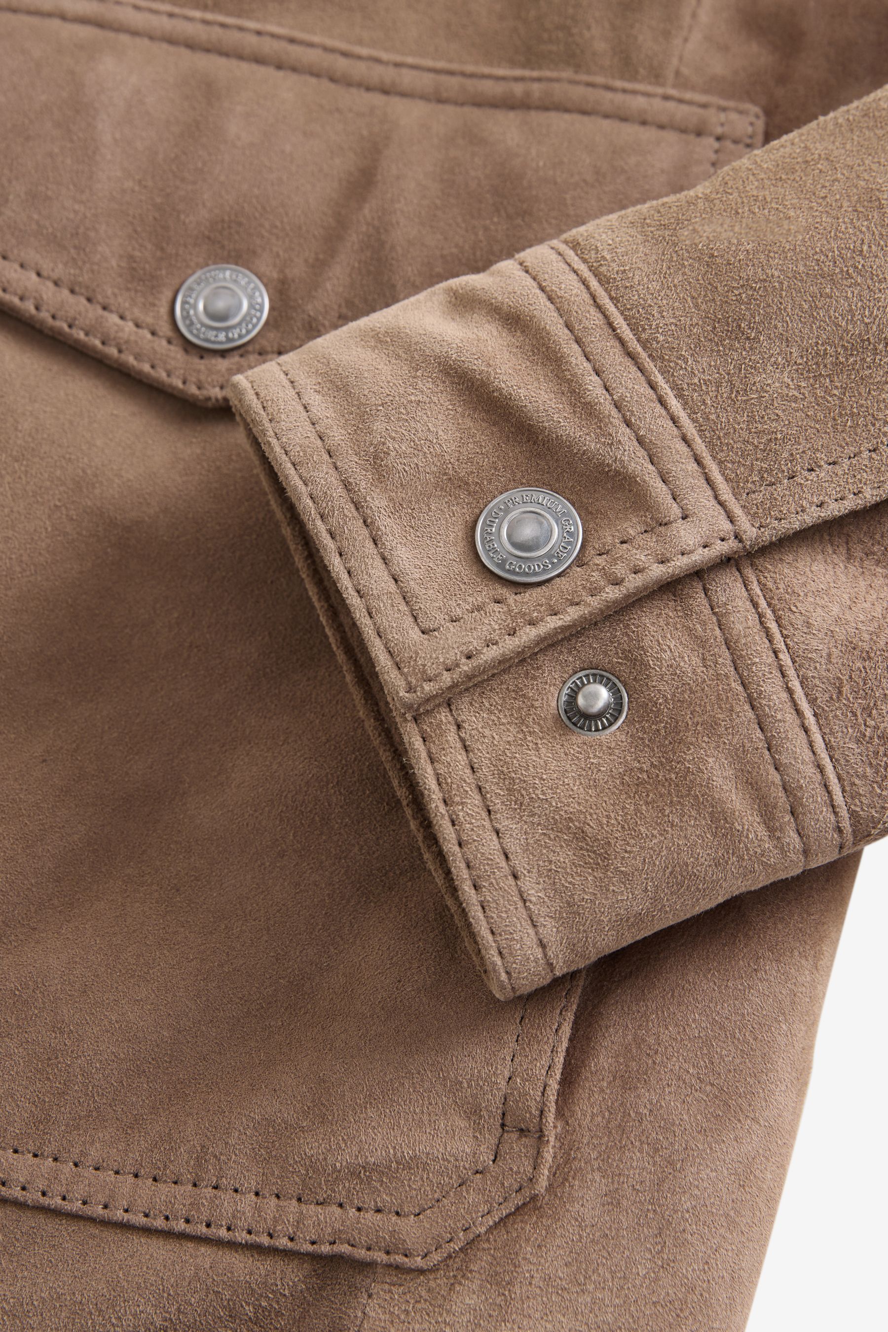 Suede trucker hotsell