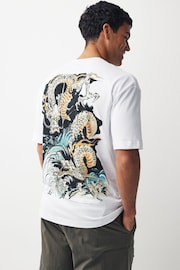 Ecru Kuniyoshi Dragon Artist Licence T-Shirt - Image 1 of 7