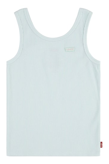 Levi's® Blue Ribbed Logo Tank Top Vest