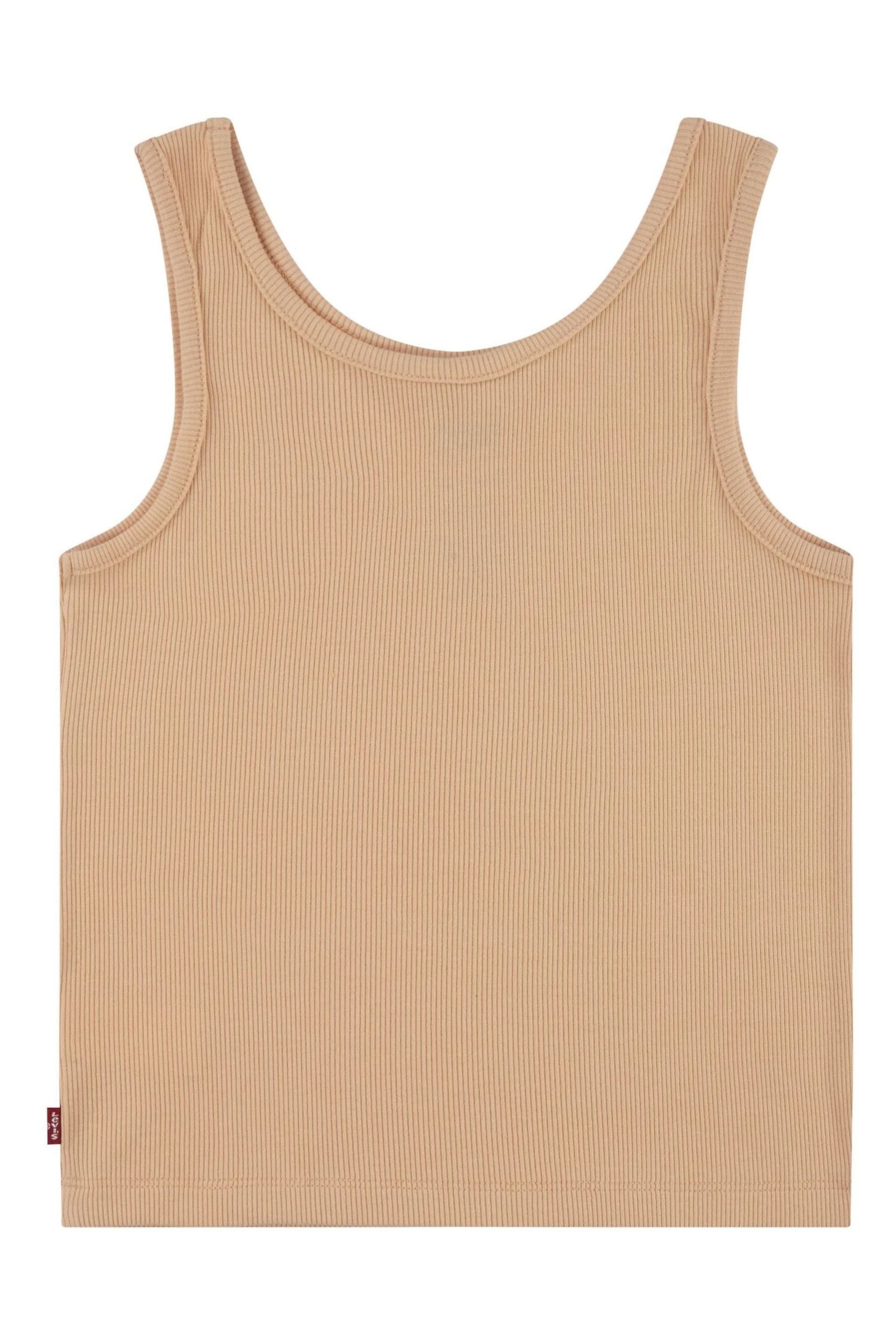 Levi's® Orange Ribbed Logo Tank Top Vest - Image 1 of 4