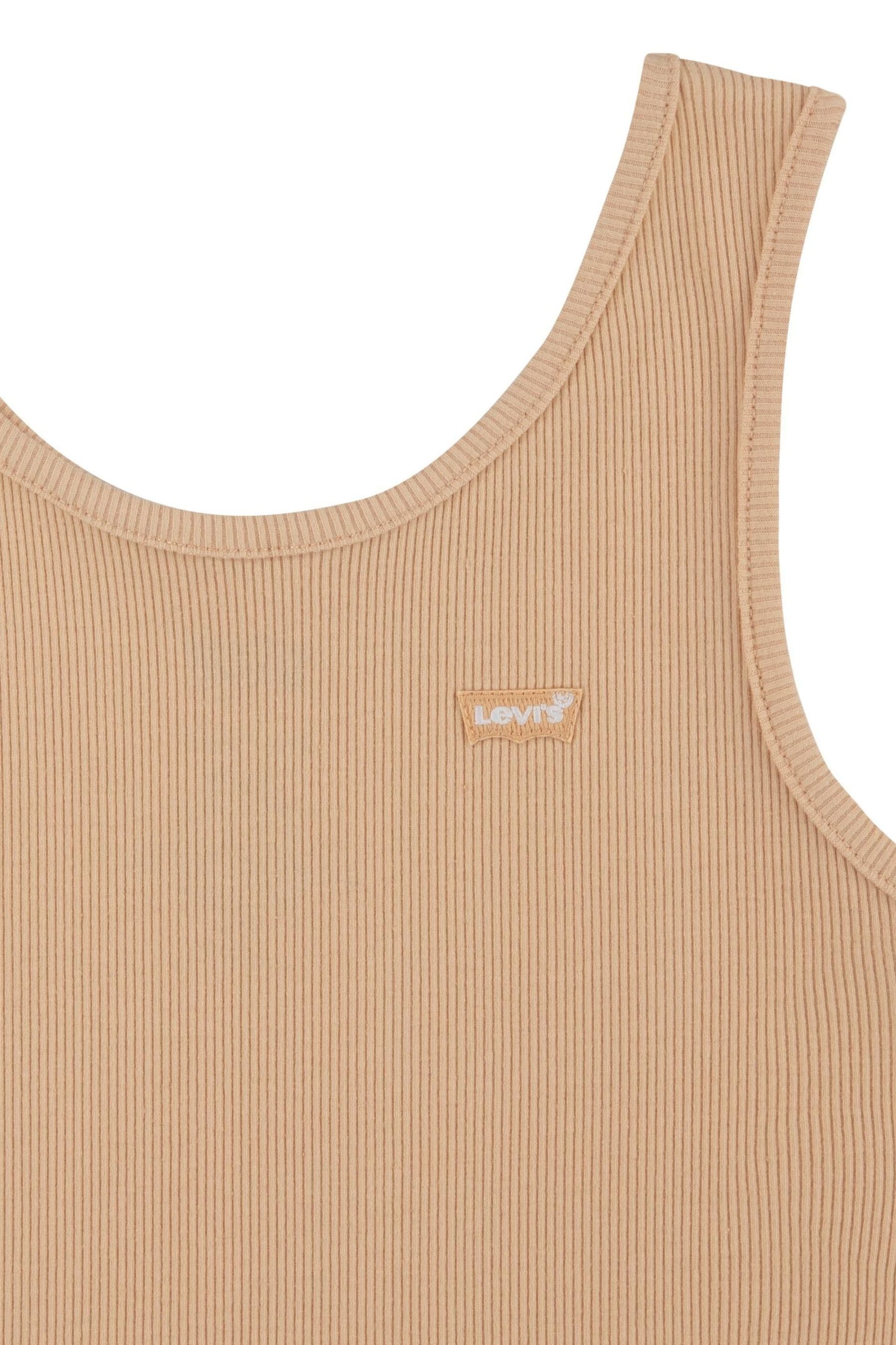 Levi's® Orange Ribbed Logo Tank Top Vest - Image 3 of 4