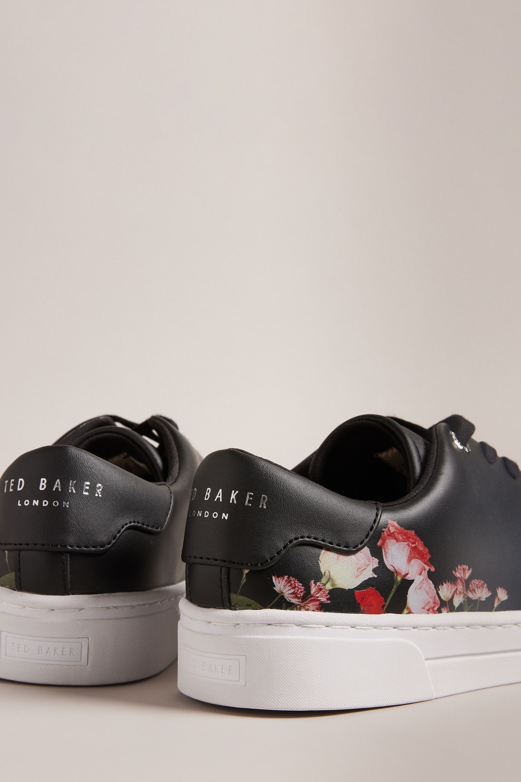Buy Ted Baker Black Floral Printed Arlita Cupsole Trainers from Next Luxembourg