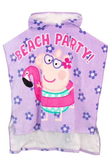 Character Purple Peppa Pig Licensing Towel Poncho