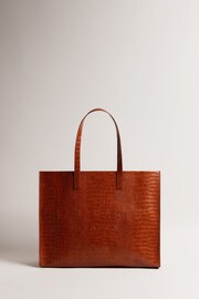 Ted Baker Brown Allicon Croc Effect Detail Ew Icon Bag - Image 1 of 5