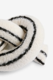 Monochrome Cosy Knot Cushion - Image 4 of 4