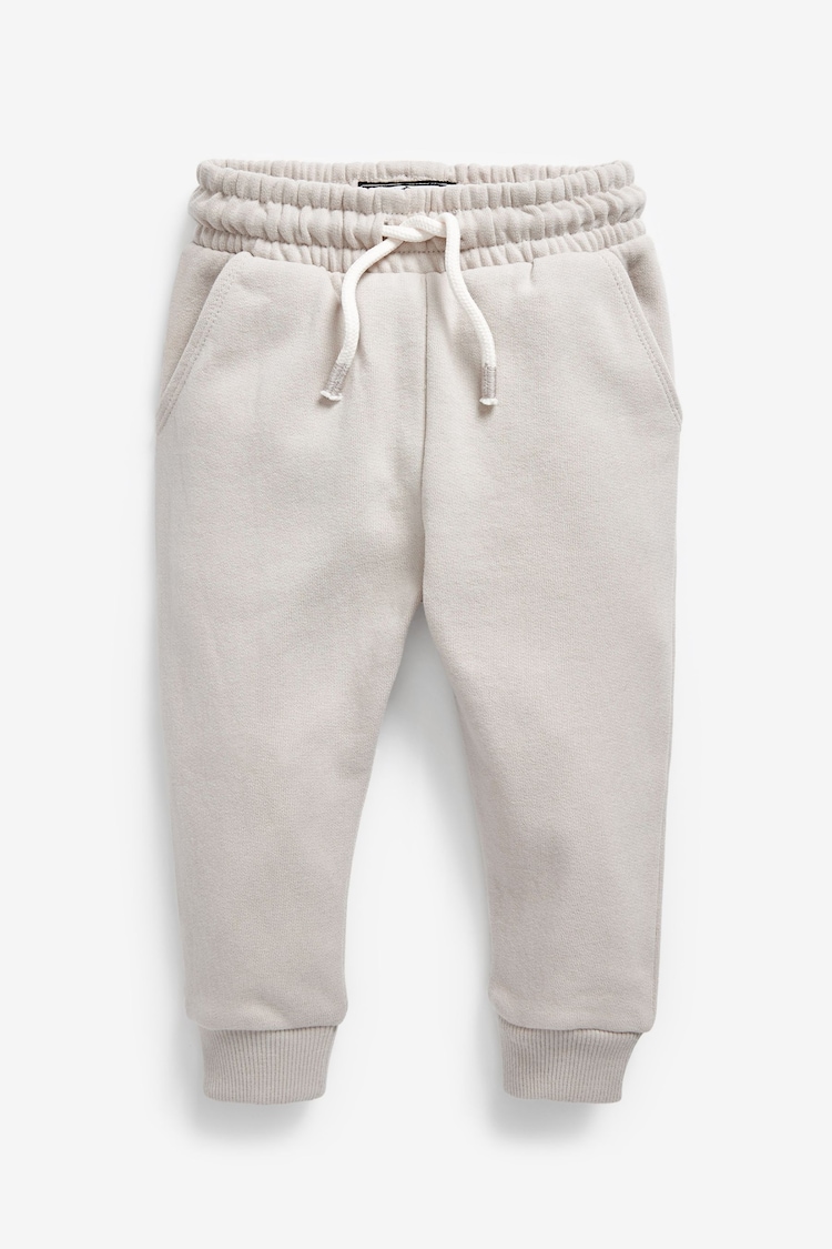 Pale Grey Soft Touch Jersey Joggers (3mths-7yrs) - Image 1 of 3