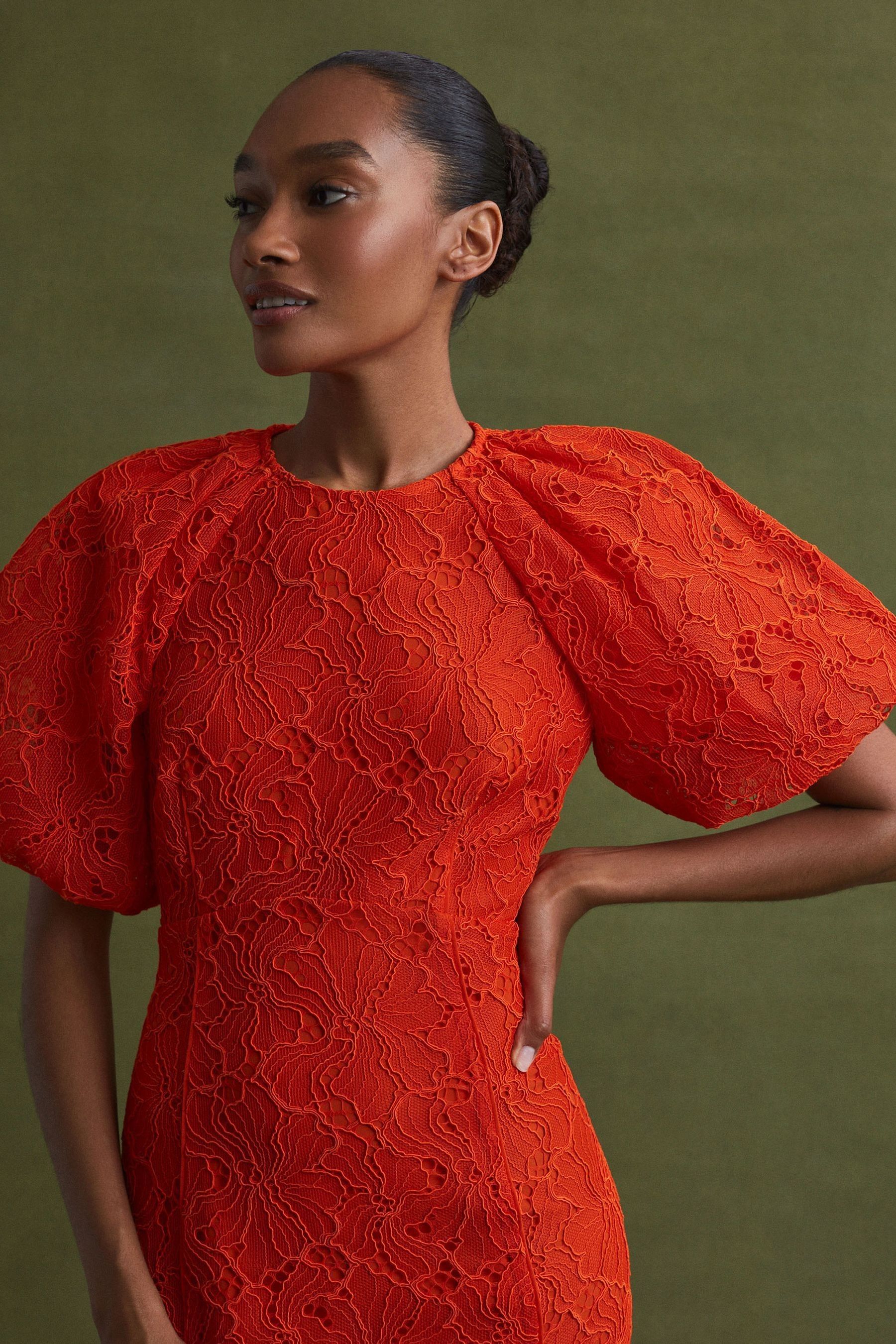 Lace puff sleeve 2025