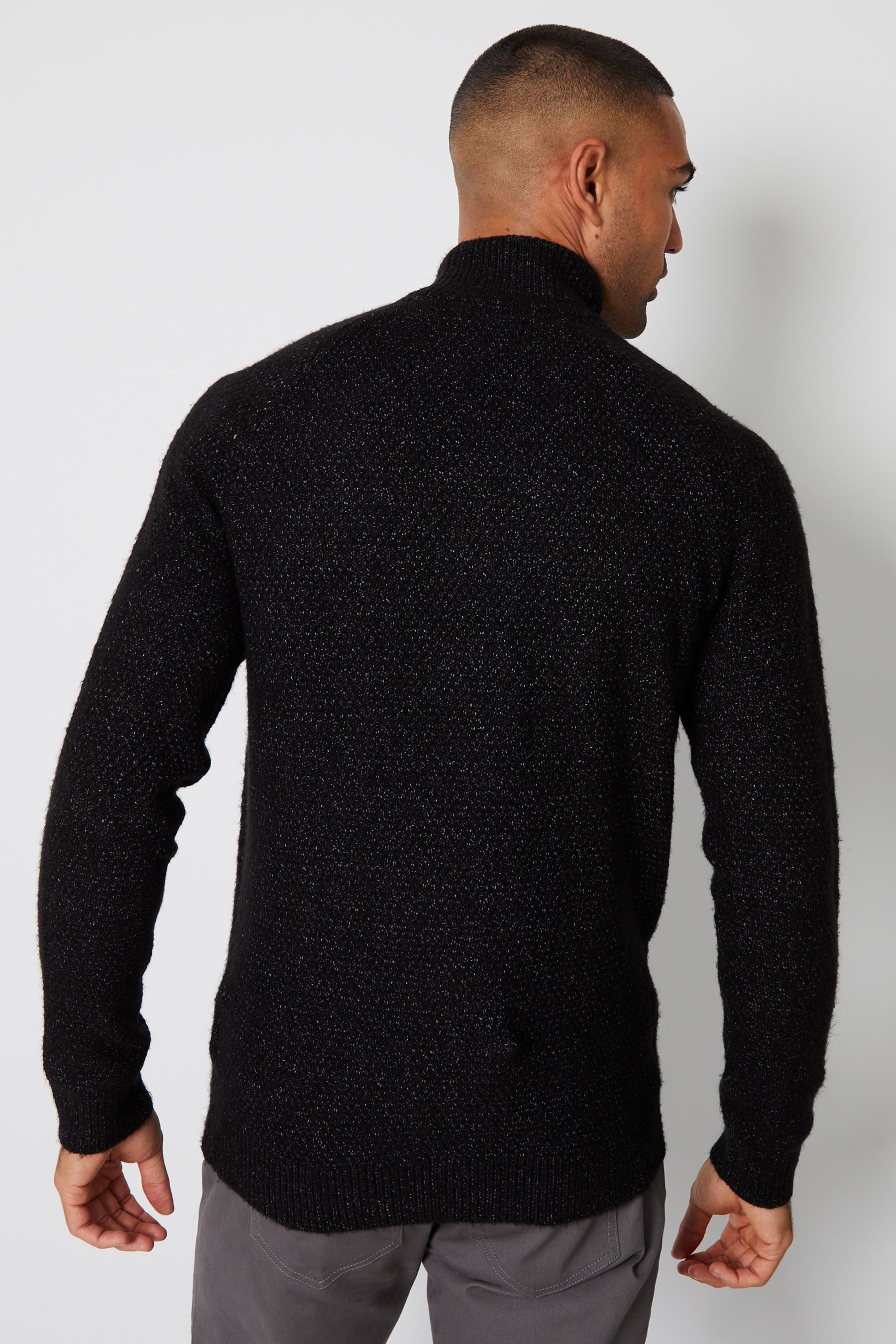 Black turtle neck jumper deals