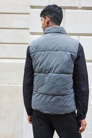 Slate Grey Utility Pocket Gilet - Image 3 of 10