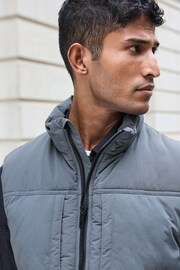 Slate Grey Utility Pocket Gilet - Image 4 of 10